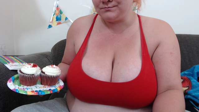 Birthday Cupcake Titty Smash video from Lustybustylark