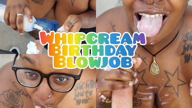 Whipcream Birthday Blowjob video from Lustybustyoc