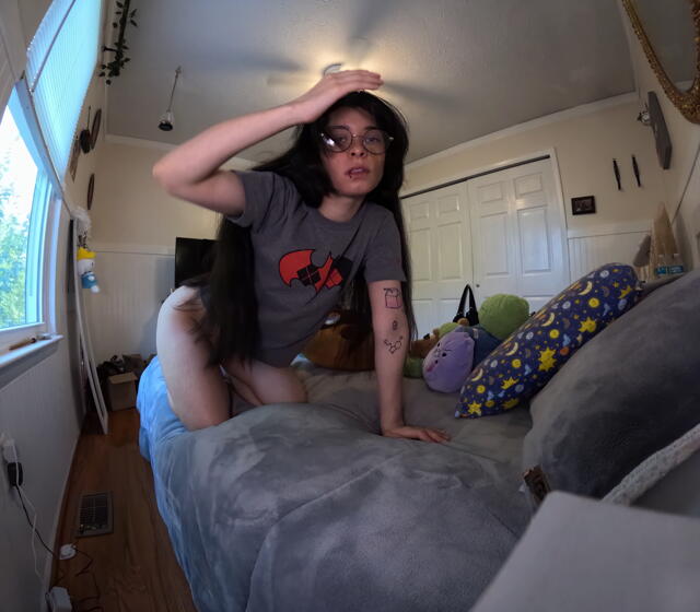 Wearing red socks while I touch myself video from LuxxxTheFox