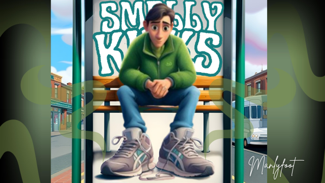 STEP GAY DAD -SMELLY KICKS: A Whiff of Romance and a cock full of cum video from Manly Foot