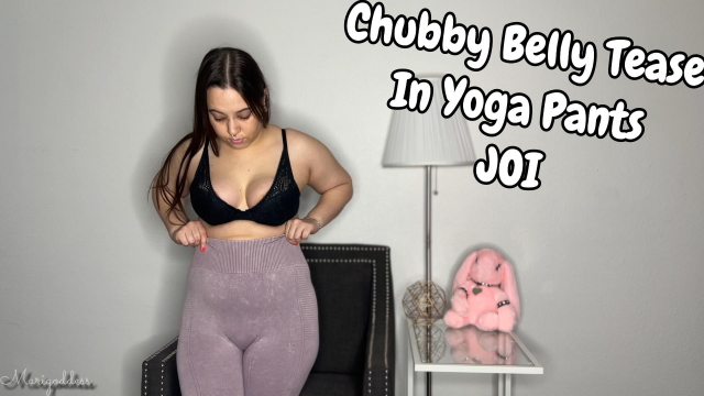 Chubby Belly Tease In Yoga Pants JOI video from Marigoddess