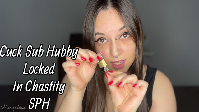 Cuck Sub Hubby Locked In Chastity SPH video from Marigoddess