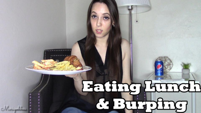 Eating Lunch And Burping video from Marigoddess