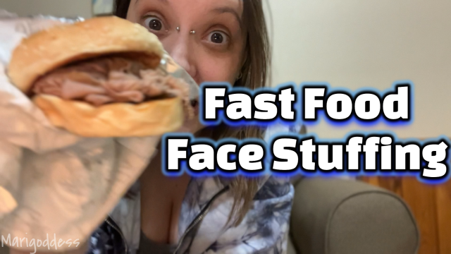 Fast Food Face Stuffing video from Marigoddess