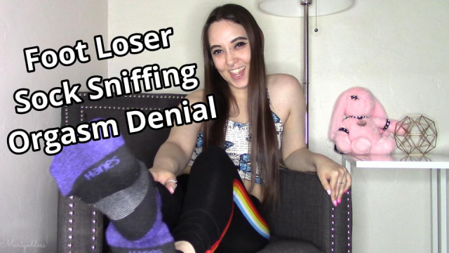 Foot Loser Sock Sniffing Orgasm Denial video from Marigoddess
