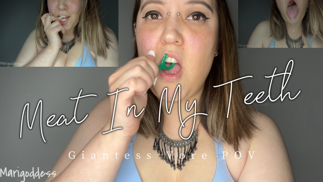 Meat In My Teeth Giantess Vore POV video from Marigoddess