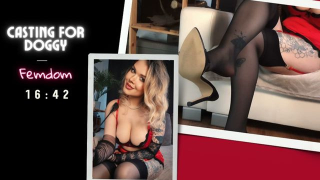 Casting for doggy, Femdom, domination, foot fetish, strapon Marlene Moore video from Marlene Moore