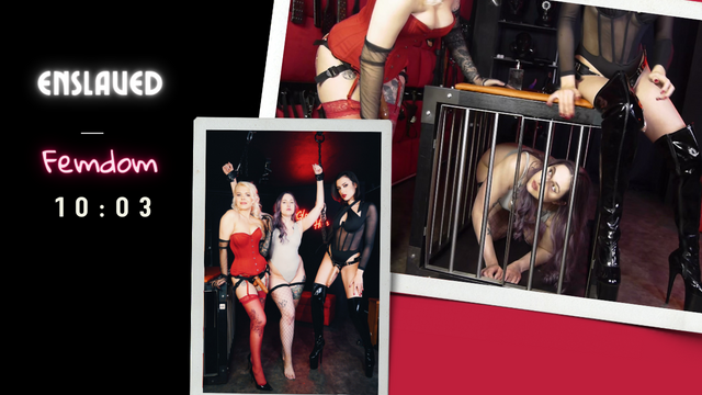 Enslaved. Facesitting, strapon, domination video from Marlene Moore