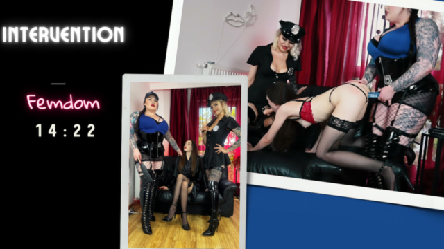 Intervention. The policewomen fucked her hard. Strapon, domination. video from Marlene Moore