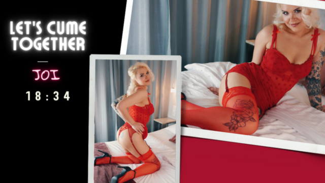 Let's cume together. Masturbating together, JOI video from Marlene Moore