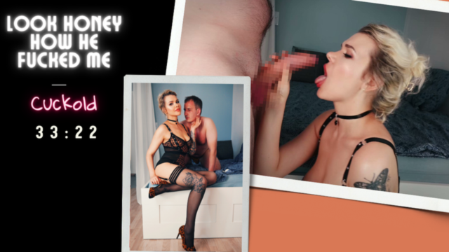 Look honey how he fucked me. Cuckold, I have sex with a coworker in front of my partner video from Marlene Moore