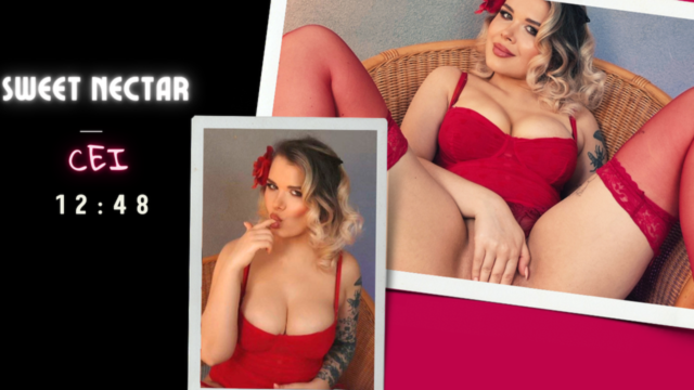 Sweet Nectar. CEI - Cum Eating Instructions video from Marlene Moore