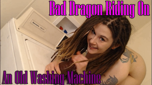 Bad Dragon Riding On An Old Washing Machine video from Marley Magdalene