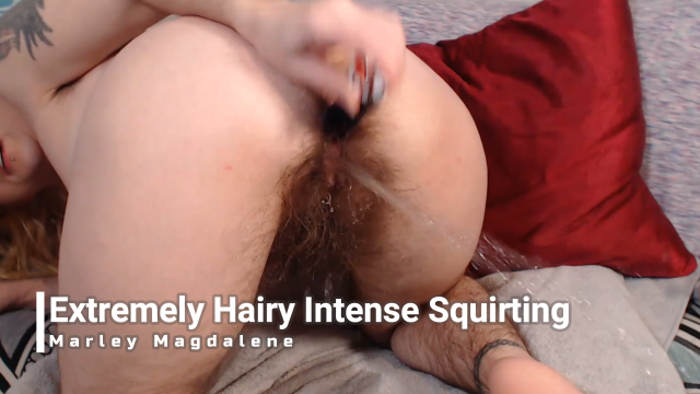 Extremely Hairy Intense Squirting video from Marley Magdalene