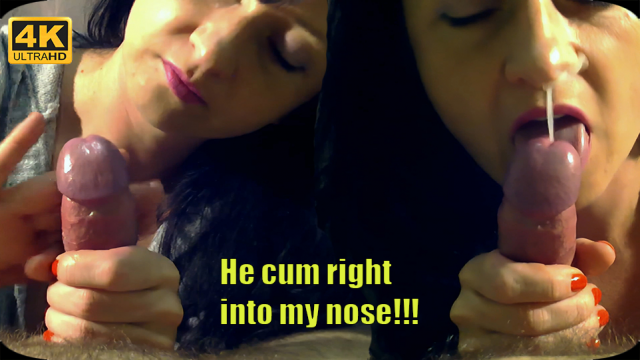 he cum into my nose video from Maya