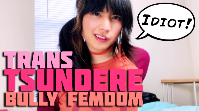 Trans Tsundere: Bully Femdom JOI video from Melissa Masters