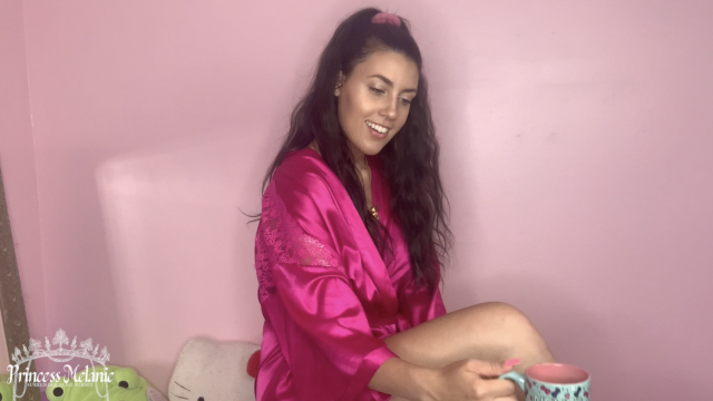 Coffee and Cum Eating video from Princess Melanie