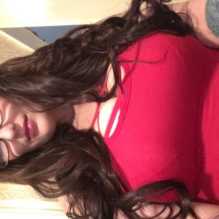 Pretty Girl Curls In Red & Glasses photo gallery by Alace Amory