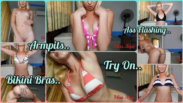 4K Sexy Bikini Bras Try On/Ass Tease video from MissAnja