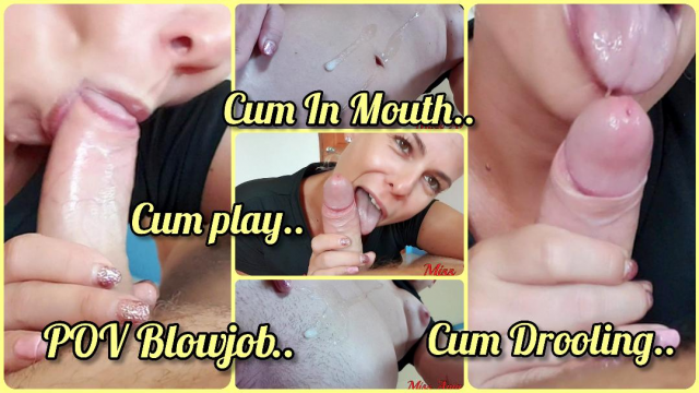 Passionate POV Blowjob And Cum Drooling video from MissAnja