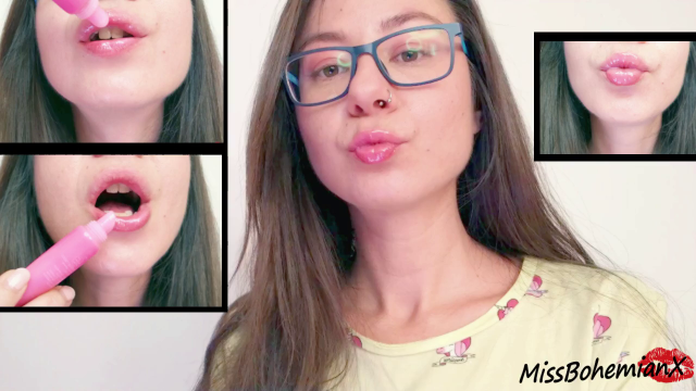 Layers of Lipgloss and Sweet Kisses - Juicy Lip Fetish Clip video from MissBohemianX