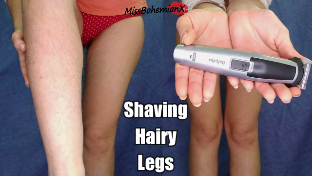 Shaving Hairy Legs with Trimmer - Rediscovering My Legs - Fetish video from MissBohemianX