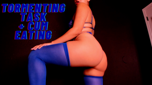 Tormenting Task and Cum Eating video from Miss Celia