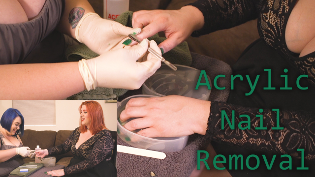 Acrylic Nail Removal video from MissFreudianSlit