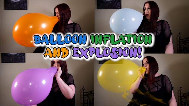 Balloon Inflation and Explosion video from MissFreudianSlit