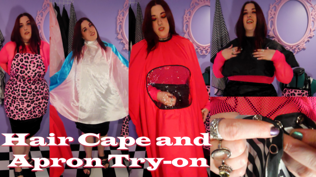 Hair Cape and Haircut Apron Try-On video from MissFreudianSlit