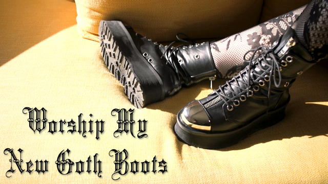 Worship My New Goth Boots video from MissFreudianSlit