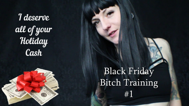 Black Friday Bitch Training 1 video from Miss Ivy Ophelia