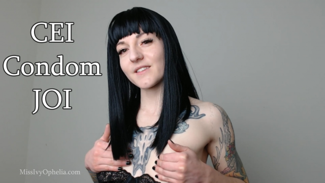 CEI Condom JOI video from Miss Ivy Ophelia