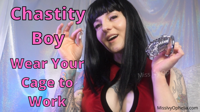 Chastity Boy - Wear Your Cage to Work video from Miss Ivy Ophelia