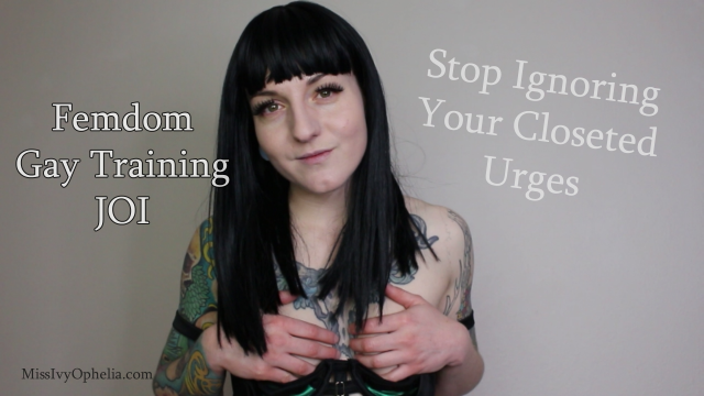 Femdom Gay Training JOI video from Miss Ivy Ophelia