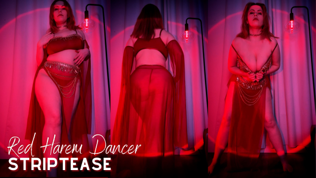 Red Harem Dancer Striptease video from 