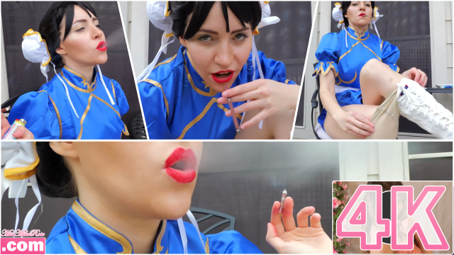 Chun Li Smokes & Masturbates video from MissMilaRose