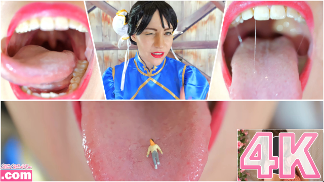 Chun Li Swallows Tiny Man video from MissMilaRose