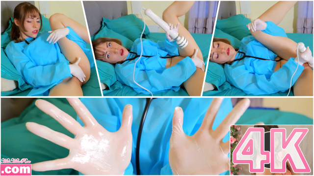 Nurse Masturbates in White Latex Gloves video from MissMilaRose