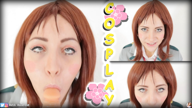 Ochako Uraraka's Ahegao BlowJob video from MissMilaRose