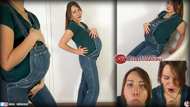 Pregnant in Overalls BlowJob video from MissMilaRose