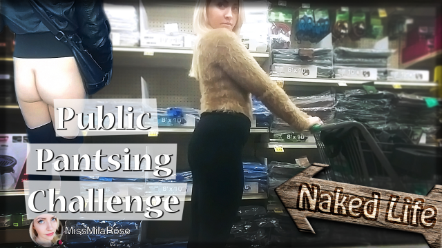Public Pantsing Challenge III video from MissMilaRose