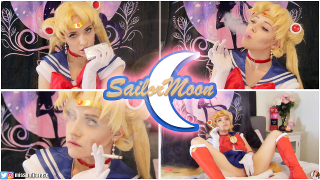 Sailor Moon Gloved Smoking Orgasm video from MissMilaRose