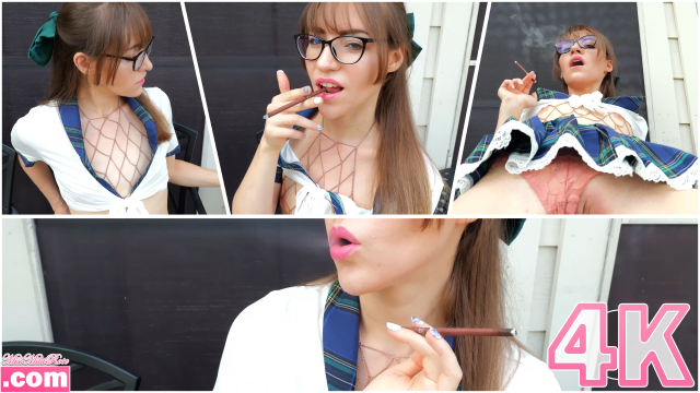 Seductive School Girl Smokes video from MissMilaRose