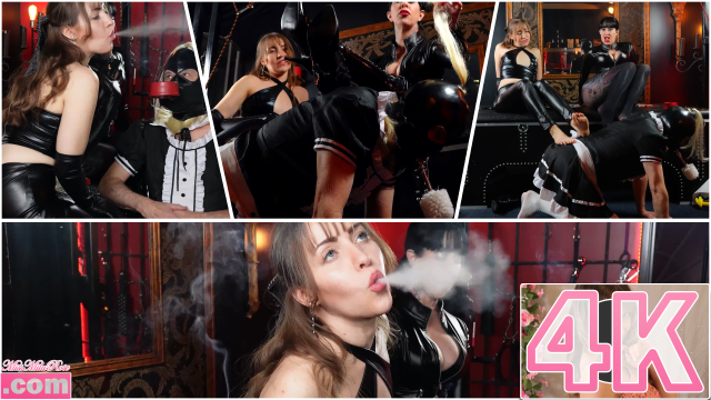 Sissy Bitch Serves Dommes Smoke Break V2 2 video