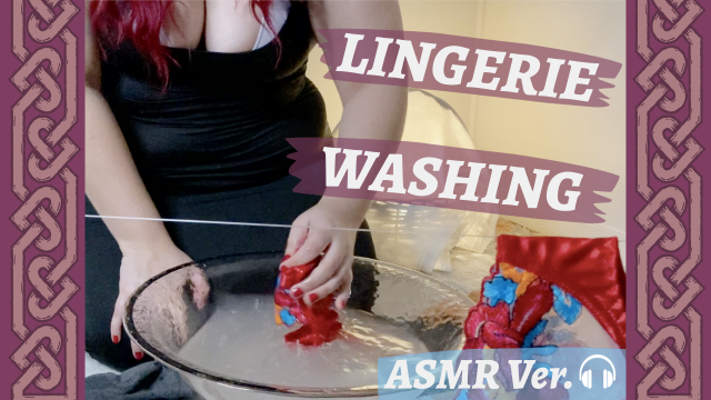 [ASMR VER.] Mistress Teaches You How to Clean Her Lingerie Properly video from Mistress Reyna Darko
