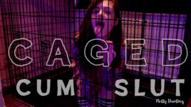 CAGED CUMSLUT video from Molly Darling
