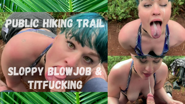 Public Outdoor POV BJ with Huge Facial video from