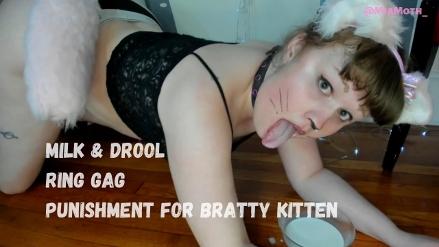Submissive Kitten Drinks Every Drop video from
