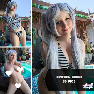 Frieren Bikini Cosplay Photoset photo gallery by Bunny Waifu